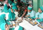 SPPG Jampirogo Jangkau 32 Sekolah, Babinsa Pastikan Distribusi Gizi Tepat Sasaran