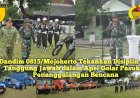 Dandim 0815/Mojokerto Tekankan Disiplin dan Tanggung Jawab dalam Apel Gelar Pasukan Penanggulangan Bencana