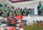 Diperkuat Fire Truck, Kodim 0815/ Mojokerto Gelar Latihan Penanggulangan Kebakaran